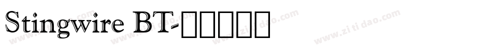 Stingwire BT字体转换